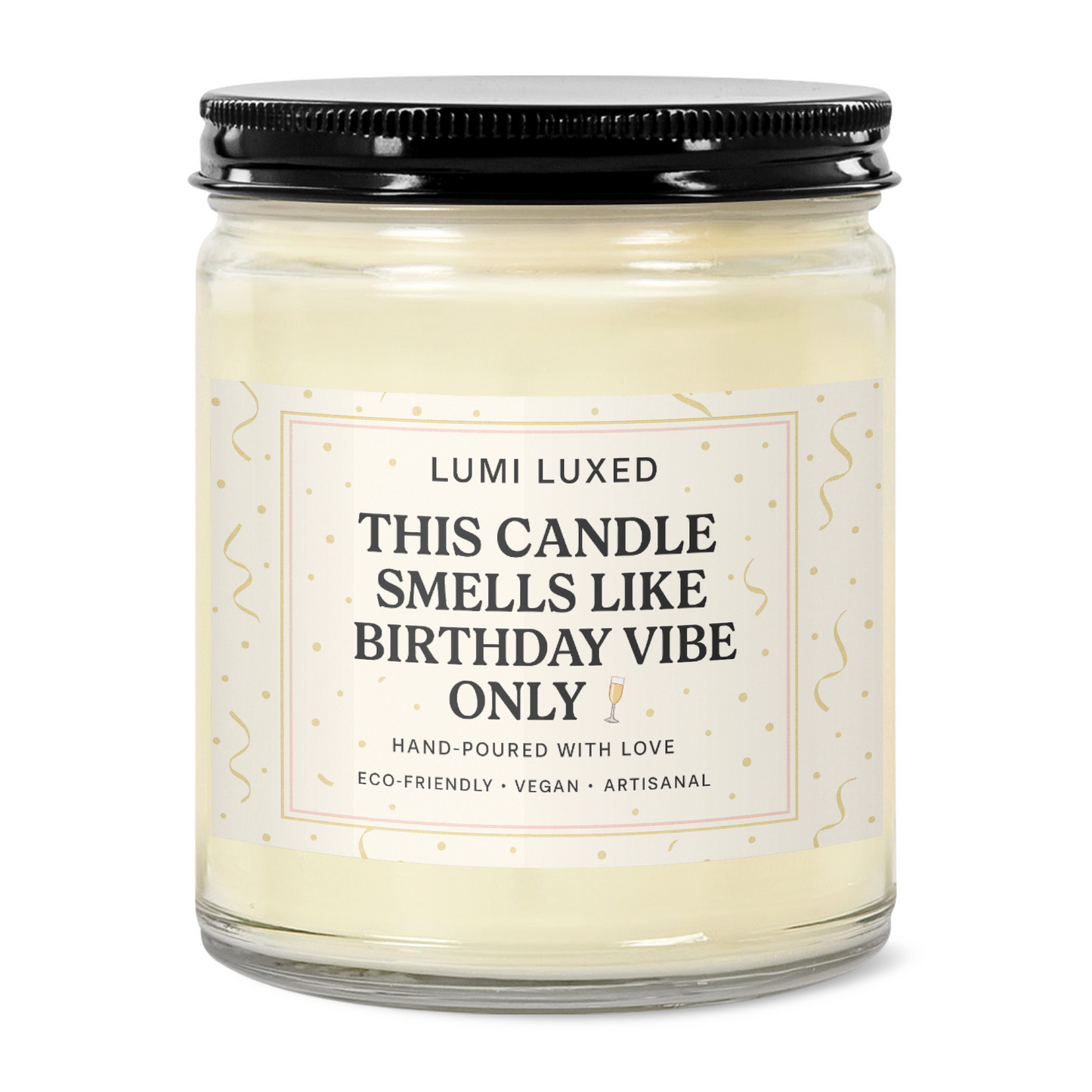 🥂 Birthday Vibes Only – Birthday Candle Gift