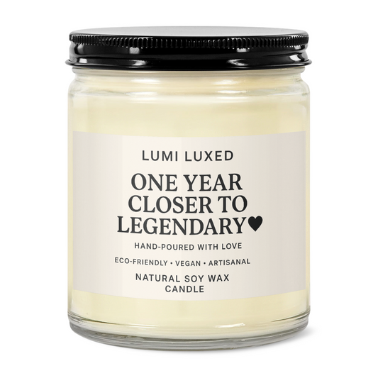 🖤 Legend Glow – Birthday Candle Gift
